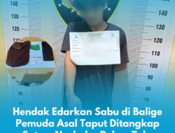 OBA – Upaya peredaran narkotika di wilayah Kabupaten Toba kembali berhasil digagalkan. Seorang pemuda berstatus mahasiswa diamankan personel Satresnarkoba Polres Toba saat membawa narkotika jenis sabu yang diduga akan diserahkan kepada seseorang di Kecamatan Balige.