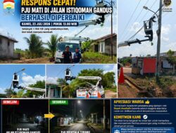 Respons Cepat! PJU Mati di Jalan Istiqomah Gandus Berhasil Diperbaiki, Warga Beri Apresiasi