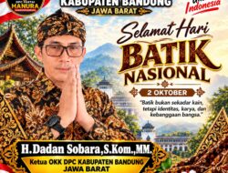 H. Dadan Sobara Ajak Warga Kabupaten Bandung Cinta Budaya Bangsa Melalui Batik.