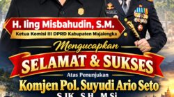 H. IING MISBAHUDDIN, S.M. UCAPKAN SELAMAT DAN SUKSES KEPADA KOMJEN POL. SUYUDI ARIO SETO, S.I.K., S.H., M.Si. SEBAGAI KAPOLRI